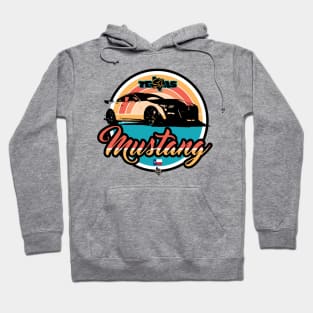 Texas Style Mustang Orange Hoodie